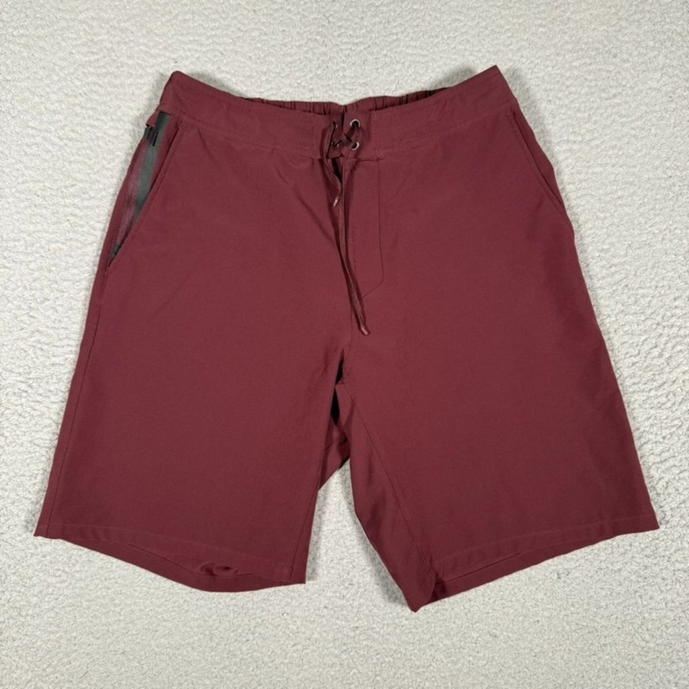 Ten Thousand Shorts Mens Medium Burgundy The Foundation Elastic Waist Drawstring